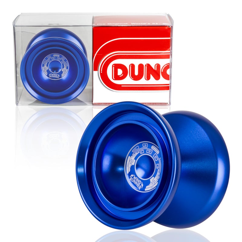 Duncan Toys Windrunner Yo-Yo [Blue] - Unresponsive Pro Level Aluminum Yo-Yo with Double Rim, Concave Bearing, SG Sticker Response - Image 1